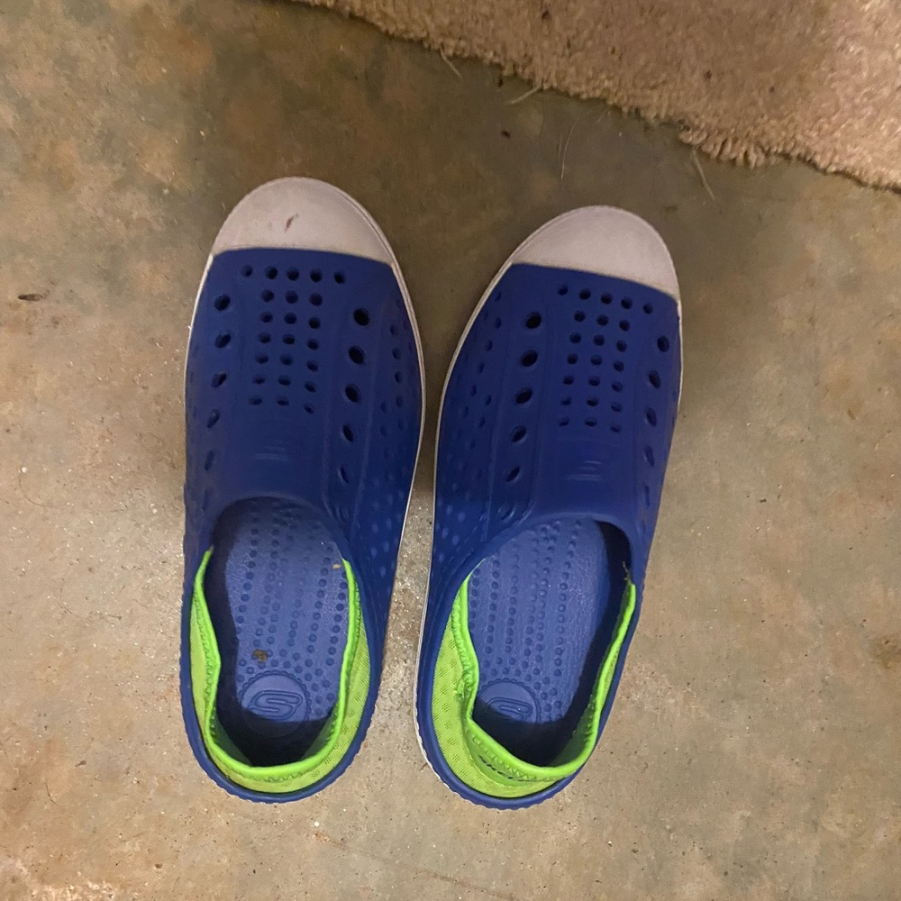 Sketchers Guzman Steps Aqua Slip-On Shoes, size 1